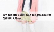 海外有名的抖音网红（海外有名的抖音网红是怎样吸引大哥的）