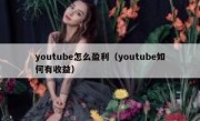 youtube怎么盈利（youtube如何有收益）