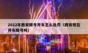 2022年西安限号开车怎么处罚（西安现在开车限号吗）
