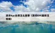 派币kyc白屏怎么回事（派币KYC最新流程图）