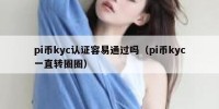 pi币kyc认证容易通过吗（pi币kyc一直转圈圈）