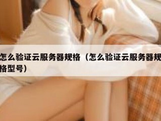 怎么验证云服务器规格（怎么验证云服务器规格型号）