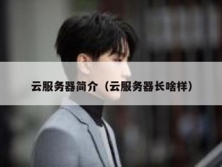 云服务器简介（云服务器长啥样）