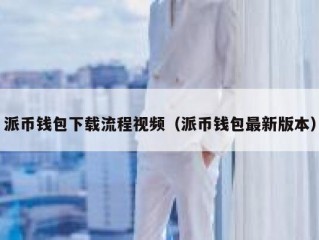 派币钱包下载流程视频（派币钱包最新版本）