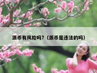 派币有风险吗?（派币是违法的吗）