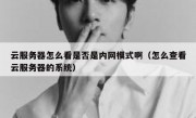 云服务器怎么看是否是内网模式啊（怎么查看云服务器的系统）