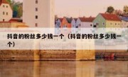 抖音的粉丝多少钱一个（抖音的粉丝多少钱一个）