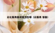 云化服务器资源池在哪（云服务 容器）