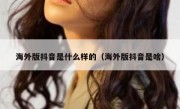 海外版抖音是什么样的（海外版抖音是啥）