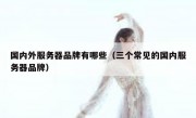 国内外服务器品牌有哪些（三个常见的国内服务器品牌）