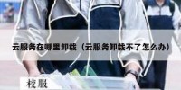 云服务在哪里卸载（云服务卸载不了怎么办）