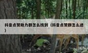 抖音点赞助力群怎么找到（抖音点赞群怎么进）