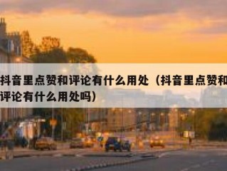 抖音里点赞和评论有什么用处（抖音里点赞和评论有什么用处吗）