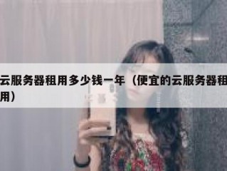 云服务器租用多少钱一年（便宜的云服务器租用）
