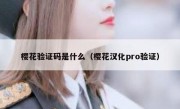 樱花验证码是什么（樱花汉化pro验证）