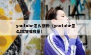 youtube怎么涨粉（youtube怎么增加播放量）