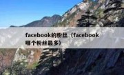 facebook的粉丝（facebook哪个粉丝最多）