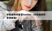 手机端如何登录twitter（手机端如何登录邮箱）