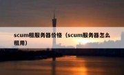 scum租服务器价格（scum服务器怎么租用）