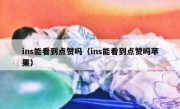 ins能看到点赞吗（ins能看到点赞吗苹果）