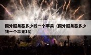 国外服务器多少钱一个苹果（国外服务器多少钱一个苹果13）