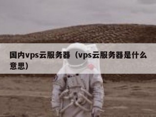 国内vps云服务器（vps云服务器是什么意思）