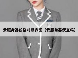 云服务器价格对照表图（云服务器便宜吗）