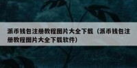 派币钱包注册教程图片大全下载（派币钱包注册教程图片大全下载软件）