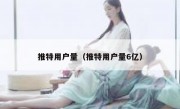 推特用户量（推特用户量6亿）