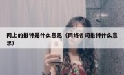 网上的推特是什么意思（网络名词推特什么意思）
