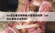 ins怎么看点赞的帖子是谁点的赞（ins怎么看自己点赞的）