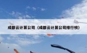 成都云计算公司（成都云计算公司排行榜）