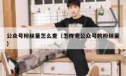 公众号粉丝量怎么查（怎样查公众号的粉丝量）