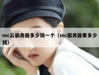 mc云服务器多少钱一个（mc服务器要多少钱）