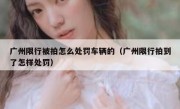 广州限行被拍怎么处罚车辆的（广州限行拍到了怎样处罚）