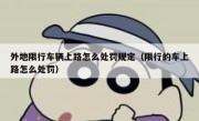 外地限行车辆上路怎么处罚规定（限行的车上路怎么处罚）