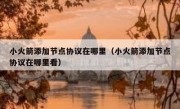 小火箭添加节点协议在哪里（小火箭添加节点协议在哪里看）
