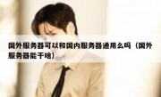 国外服务器可以和国内服务器通用么吗（国外服务器能干啥）