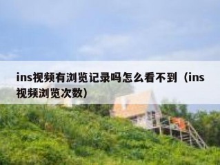 ins视频有浏览记录吗怎么看不到（ins视频浏览次数）