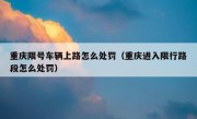 重庆限号车辆上路怎么处罚（重庆进入限行路段怎么处罚）