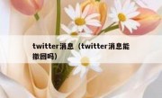 twitter消息（twitter消息能撤回吗）