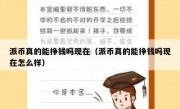 派币真的能挣钱吗现在（派币真的能挣钱吗现在怎么样）