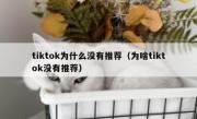 tiktok为什么没有推荐（为啥tiktok没有推荐）