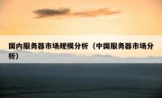 国内服务器市场规模分析（中国服务器市场分析）