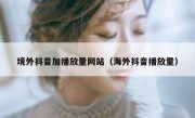 境外抖音加播放量网站（海外抖音播放量）