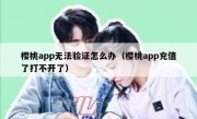 樱桃app无法验证怎么办（樱桃app充值了打不开了）