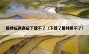 推特应用商店下载不了（下载了推特用不了）