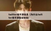 twitter收不到信息（为什么twitter收不到验证短信）