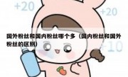 国外粉丝和国内粉丝哪个多（国内粉丝和国外粉丝的区别）