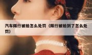 汽车限行被拍怎么处罚（限行被拍到了怎么处罚）